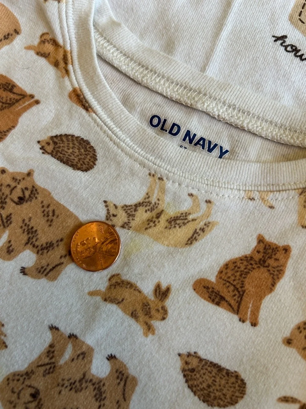 Woodland Pajama Set 3pc Bundle Kids 5T Wolf Bear Fox Animal Sleepwear Old Navy